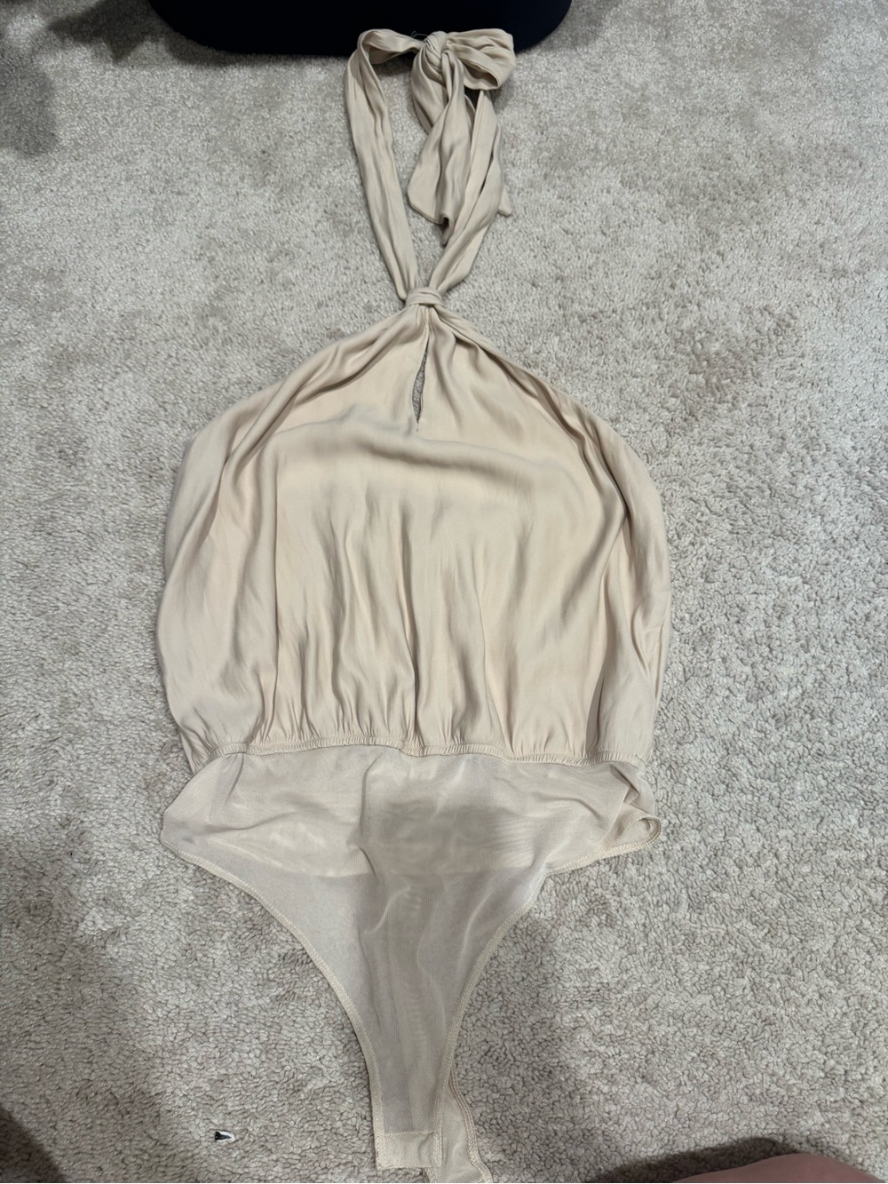Women’s Halter Bodysuit in Beige
